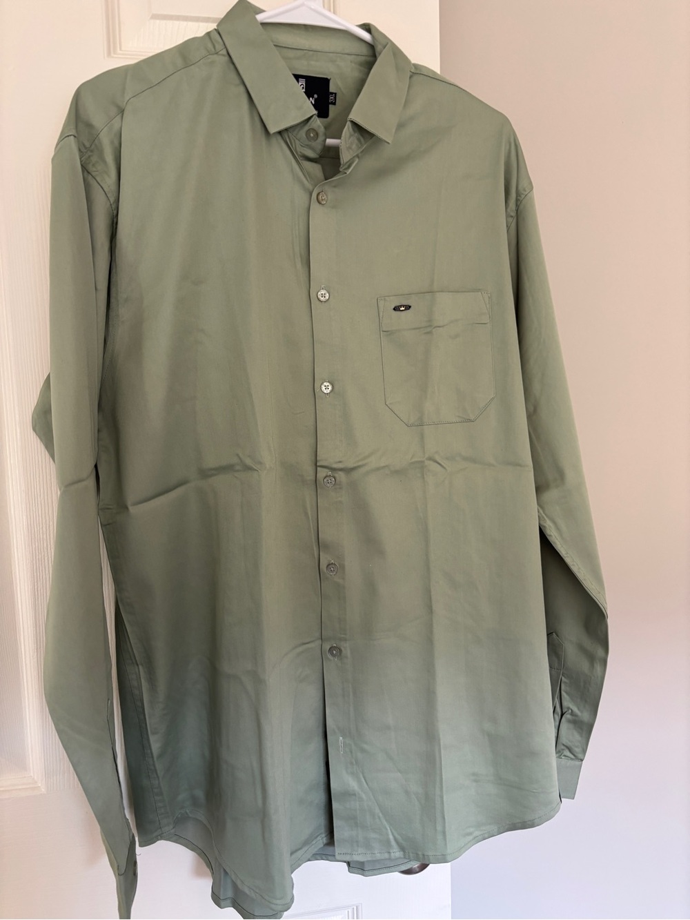 NEW Jivan Men’s Pistachio Green Formal Dress Shirt Long Sleeve NWOT